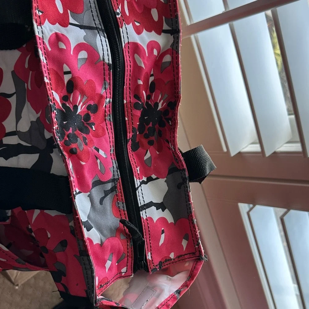 Thirty-One Tote Bag - Red- Pink- and Gray - Picture 3 of 8